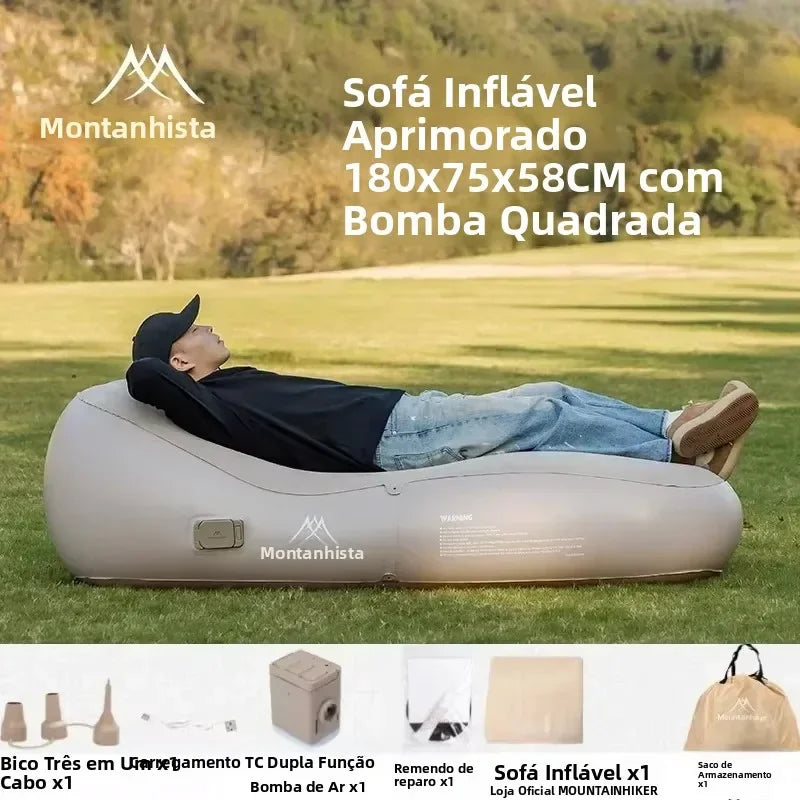 Inflatable Camping Sofa Bed with Fast Auto Pump Comfort