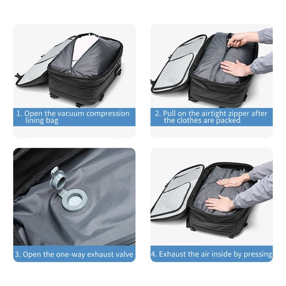 Vacuum Compression Backpack – Max Storage & Travel Smart