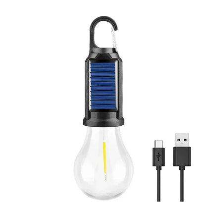 Solar Camping Lantern with Hook for Reliable Outdoor Light