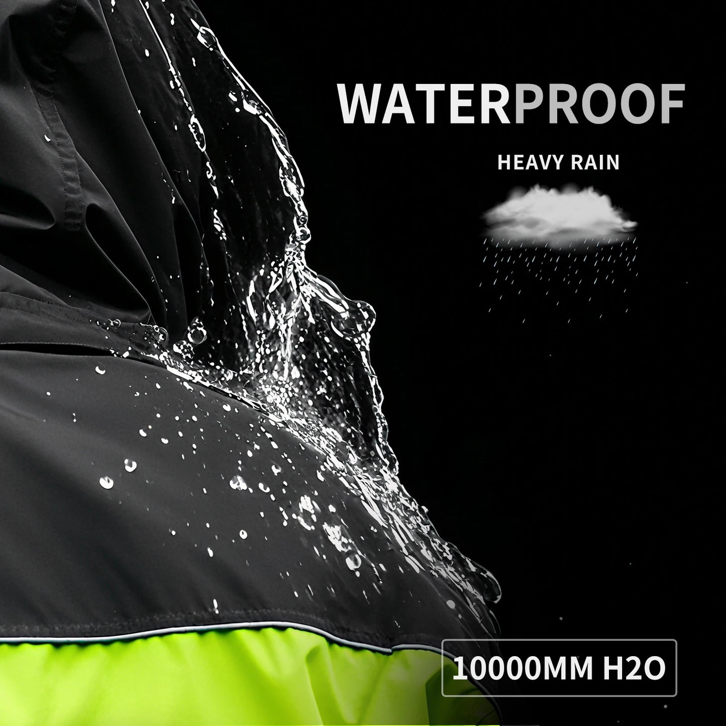 Waterproof Raincoat with Reflective Storm Protection