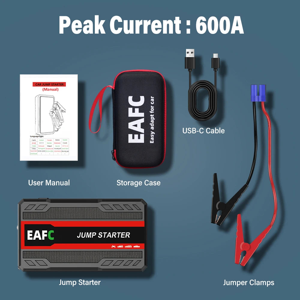 Car Jump Starter Power Bank Emergency Engine Start