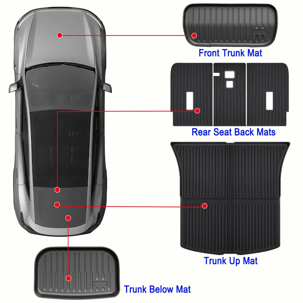 Tesla Model Y Trunk Mats – All Weather Protection