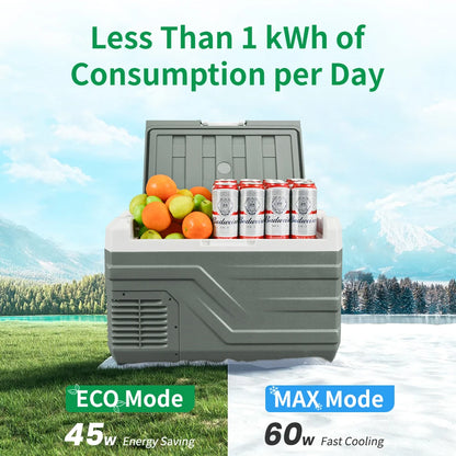 Alpicool Portable Car Refrigerator – 12V/24V Dual Power