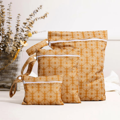 3PCS Waterproof Diaper Bags with Wet/Dry Storage