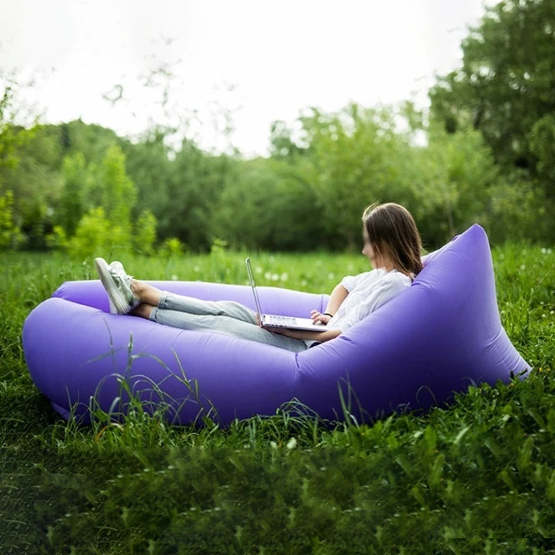 Lazy Inflatable Sofa – Portable Outdoor Comfort