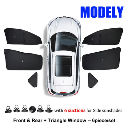 Tesla Model 3 & Y Sunshade – UV Protection & Privacy