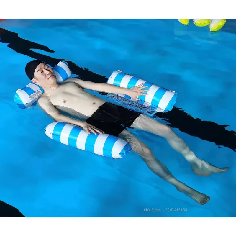 Inflatable Water Mat & Floating Bed for Outdoor Relaxation