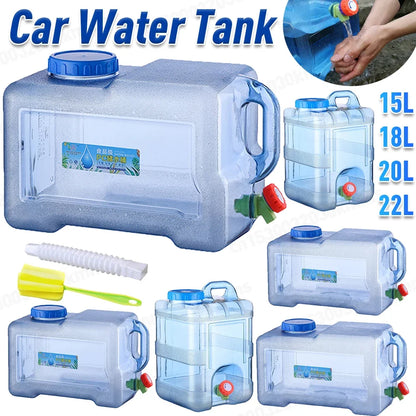 Camping Water Container with Faucet for Easy Pouring
