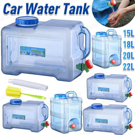 Camping Water Container with Faucet for Easy Pouring