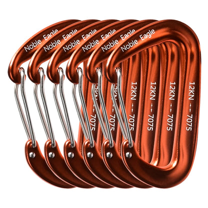 12kN Aluminum Carabiner Clip Set Durable Outdoor Hook
