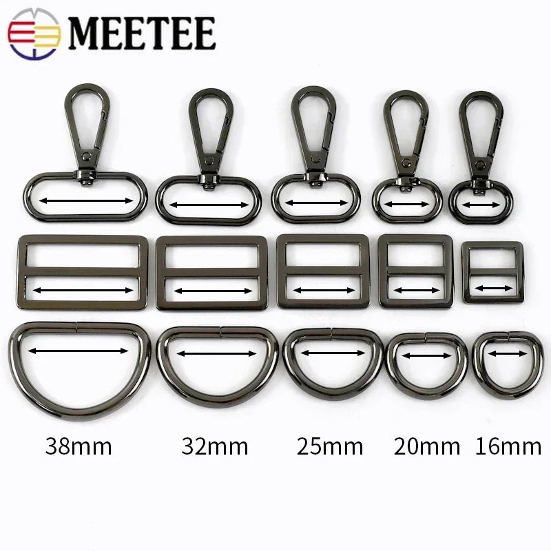 Metal Bag Buckles & Swivel Hooks – DIY Strap Adjusters