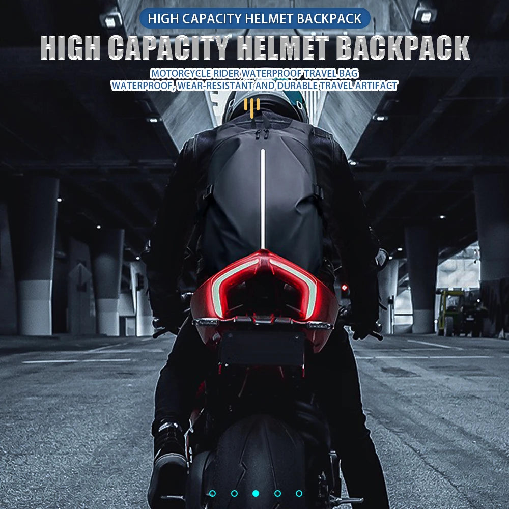 Waterproof Motorcycle Backpack Large Capacity Travel Pack