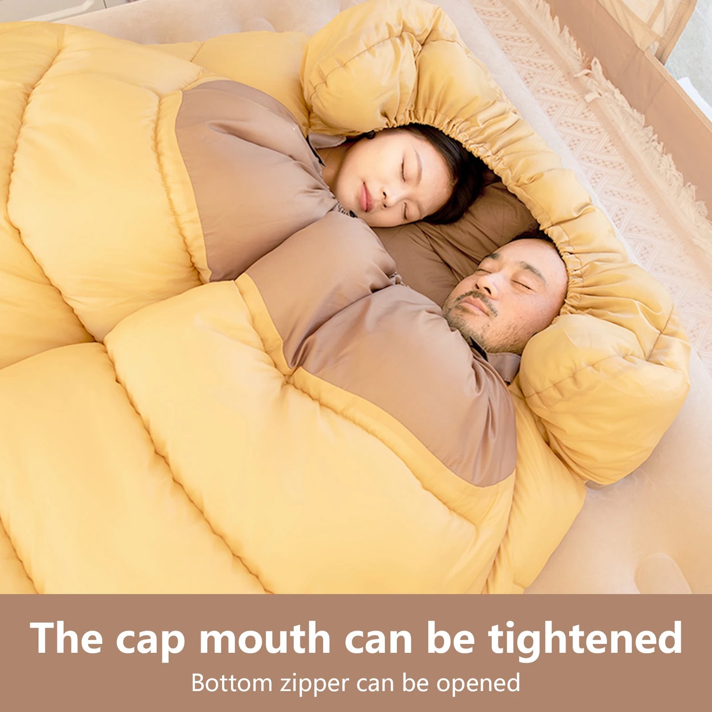 2 Person Camping Sleeping Bag Warm All-Season Comfort