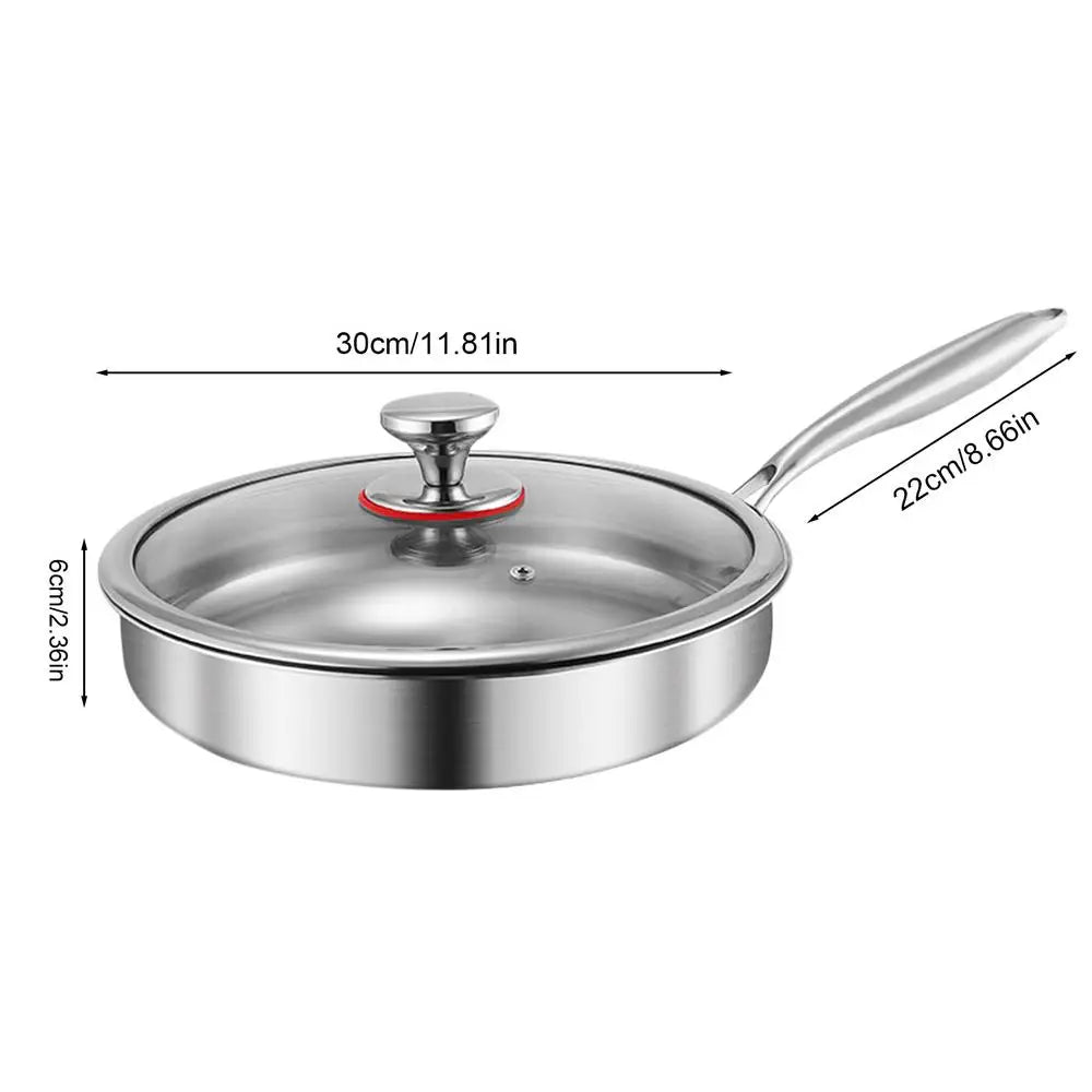 Titanium Frying Pan with Lid – Durable Non-Stick Skillet