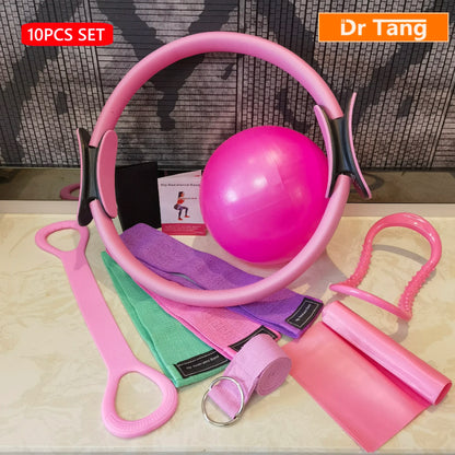 Pilates Resistance Band Set for Full-Body Training