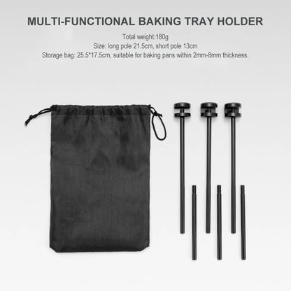 Portable Adjustable BBQ Triangular Grill Bracket Rack