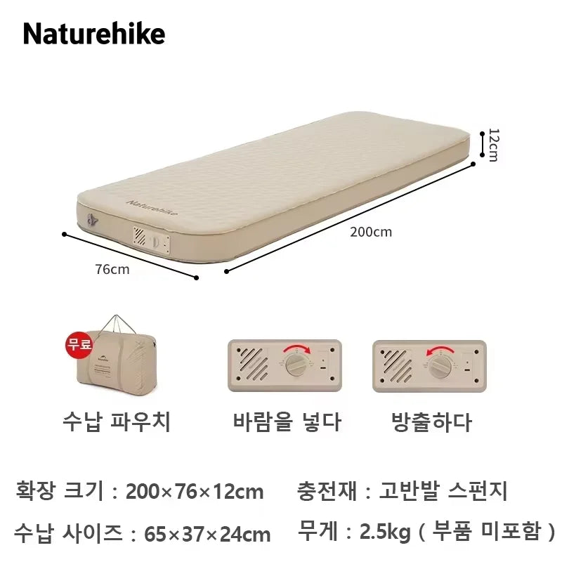 Self-Inflating Camping Air Mattress with Built-in Pump