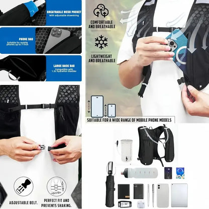 Running Hydration Vest with Storage for Long Runs