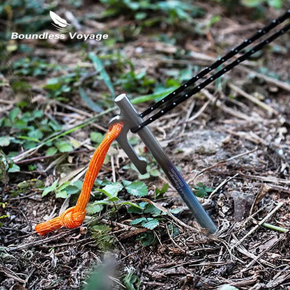 Titanium Tent Stakes Heavy Duty Lightweight Set