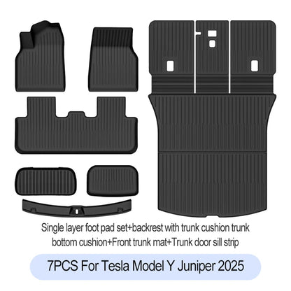 Tesla Model Y 2025 Floor Mats – Full Protection TPE Set