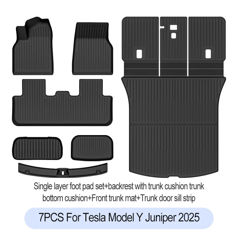 Tesla Model Y Floor Mats 2025 Waterproof Full Protection