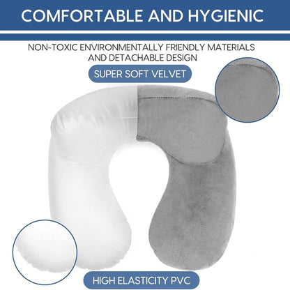 Inflatable Travel Pillow for Neck Support & Compact Comfort