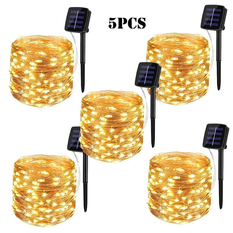 Solar Fairy String Lights for Garden & Outdoor Décor