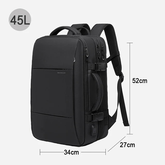 Expandable Laptop Backpack 17.3” Waterproof Large Capacity