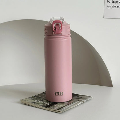 TYESO Stainless Steel Thermos Water Bottle – Keeps Drinks Hot & Cold