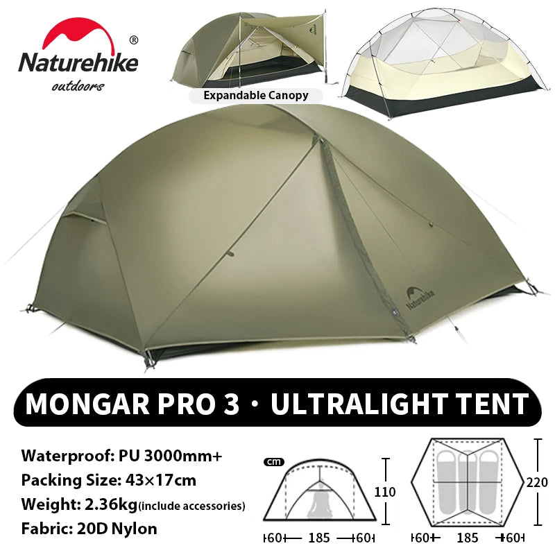 Ultralight Camping Tent 2 Person – Waterproof & Compact