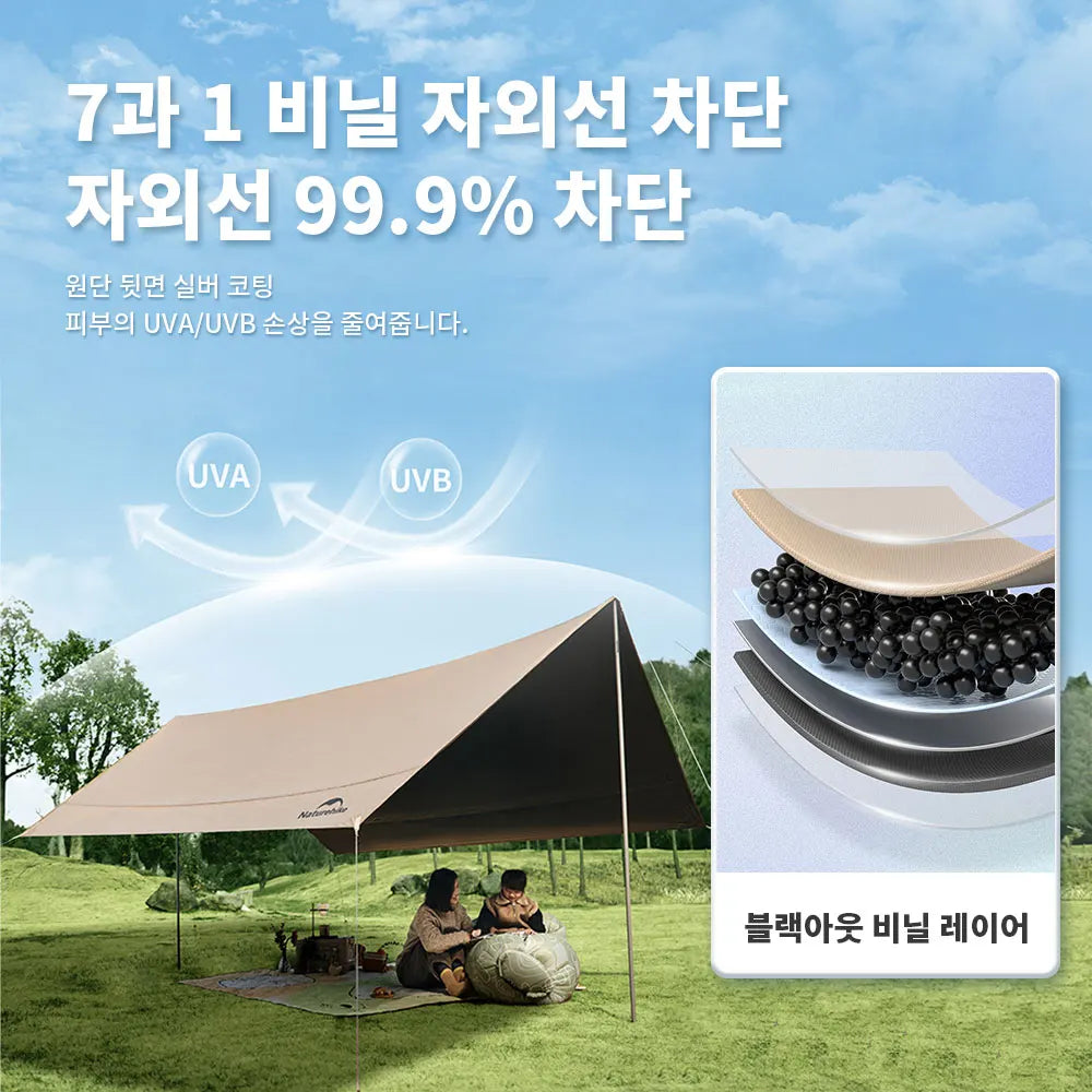 Camping Sun Shelter 10–12 Person UV Protection Canopy