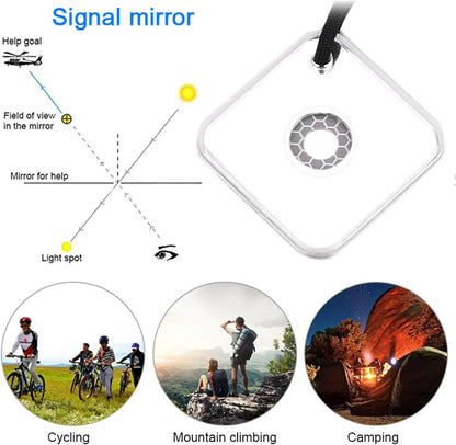 Survival Signal Mirror for Hiking & Emergencies