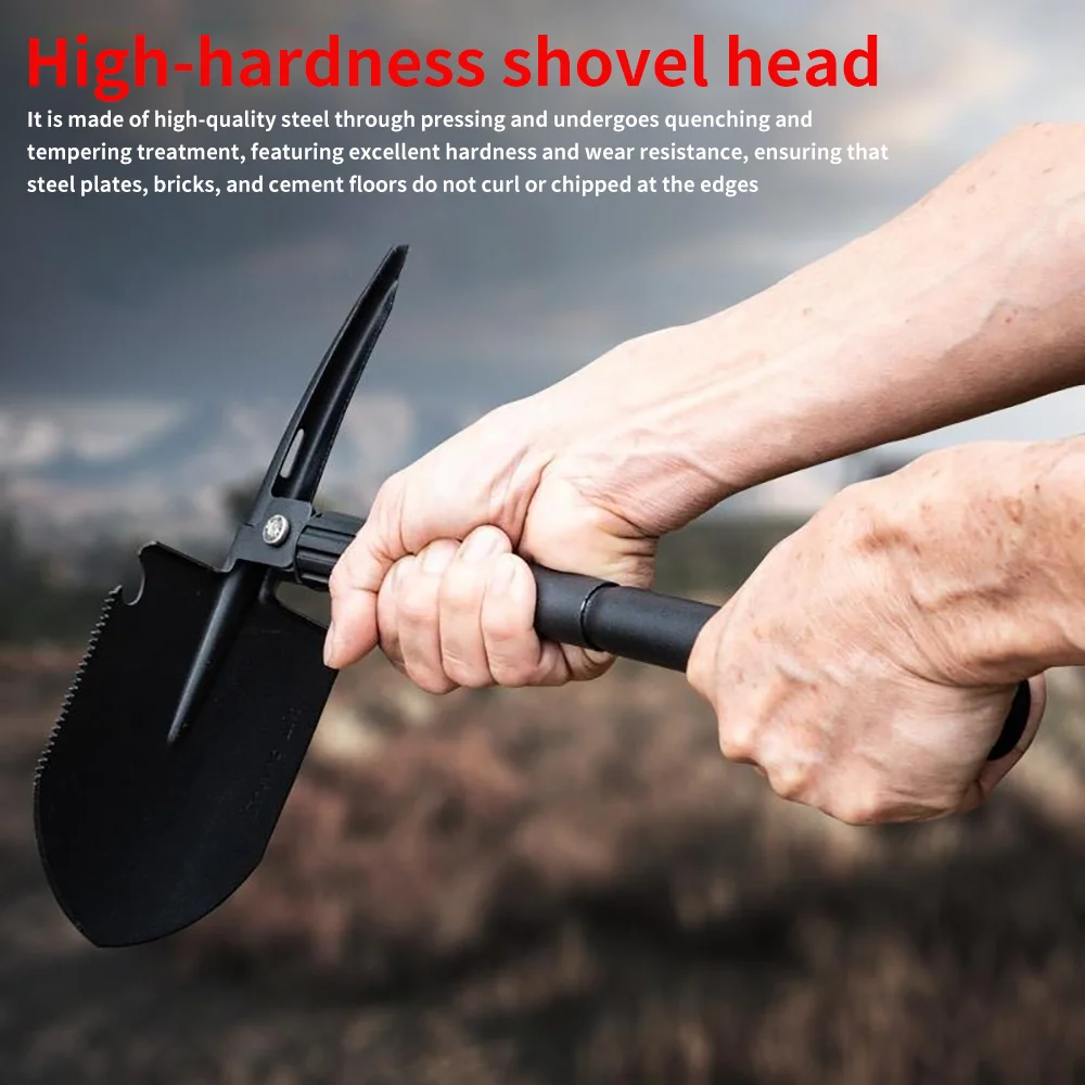 Folding Camping Shovel – 3-in-1 Survival Tool