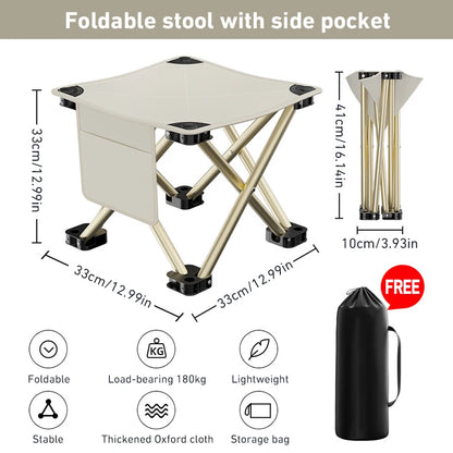 Outdoor Folding Stool – Ultralight Portable Camping Seat