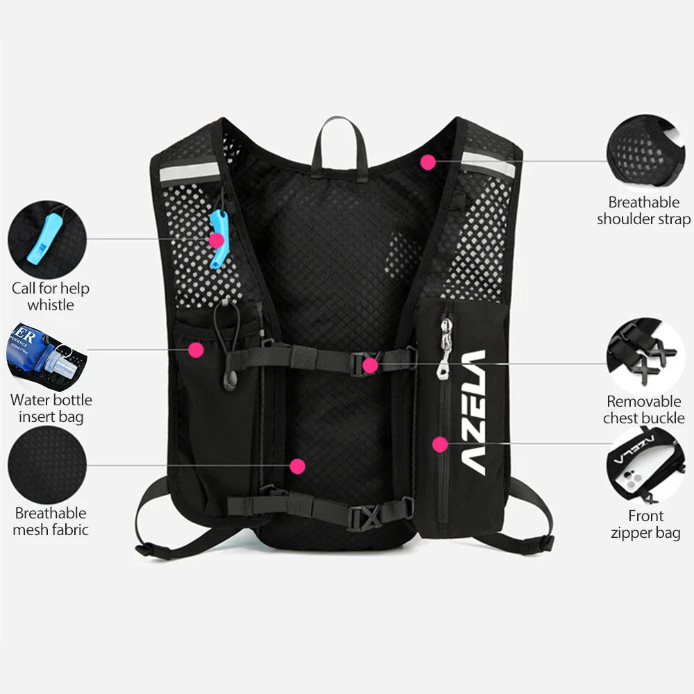 5L Hydration Vest Backpack for Trail Running & Cycling