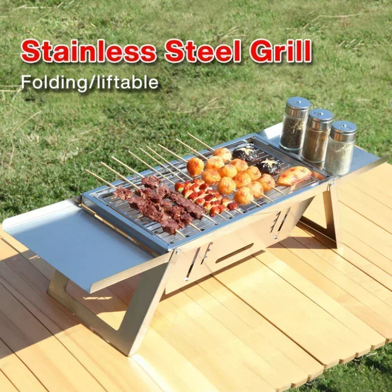 Portable Charcoal BBQ Grill – Foldable & Travel-Ready