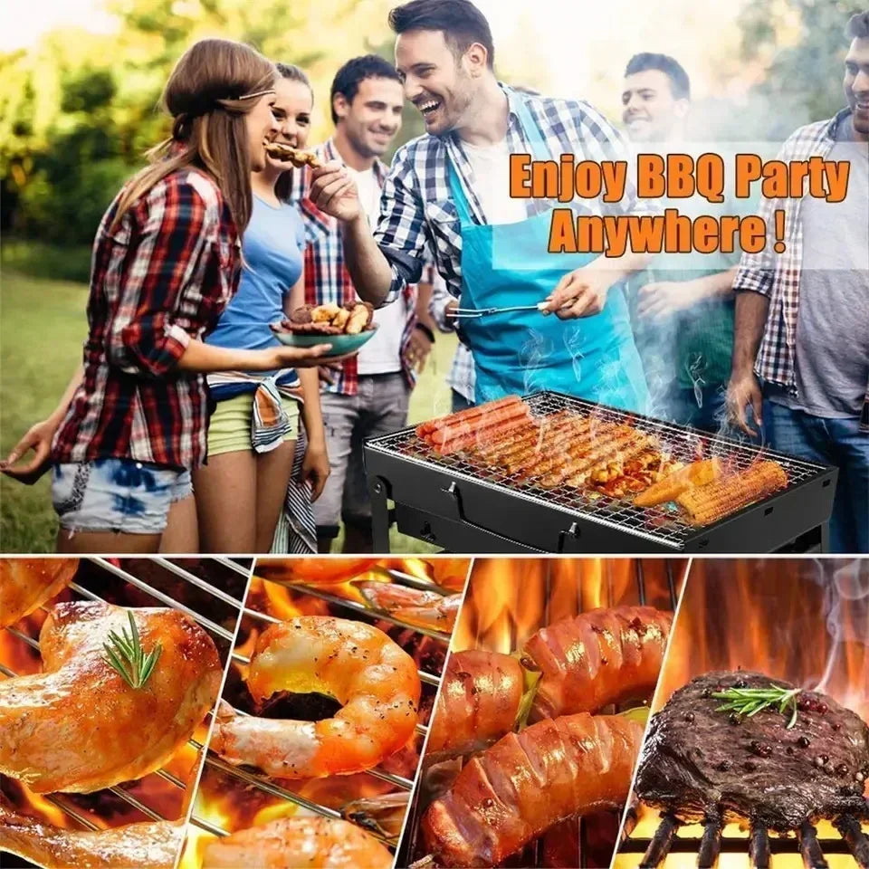 Portable Charcoal BBQ Grill – Compact Outdoor Cooking
