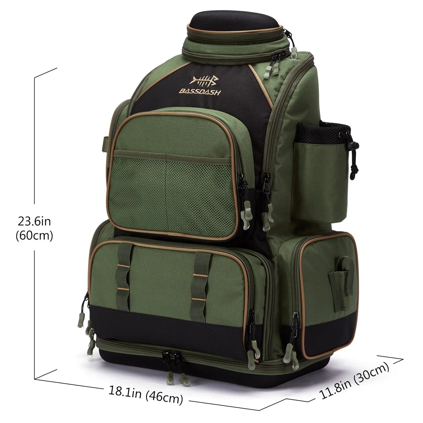 Fishing Tackle Backpack Waterproof Storage Lightweight