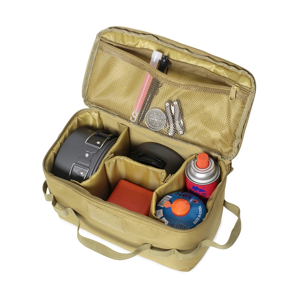 Camping Cooking Utensil Organizer Large Capacity