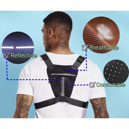 Tactical Running Vest – Waterproof Chest Bag for Sports