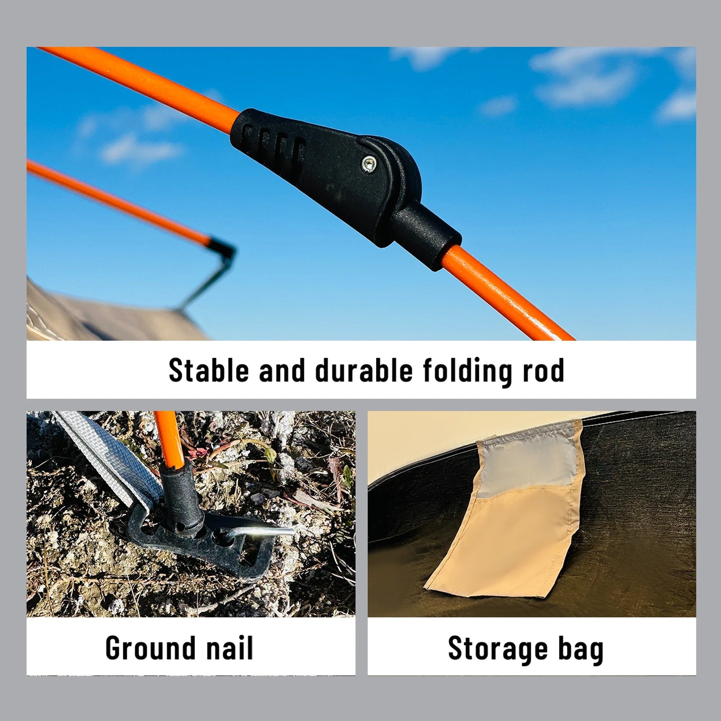 Automatic Outdoor Quick-Open Tent – Rain & Sun Protection