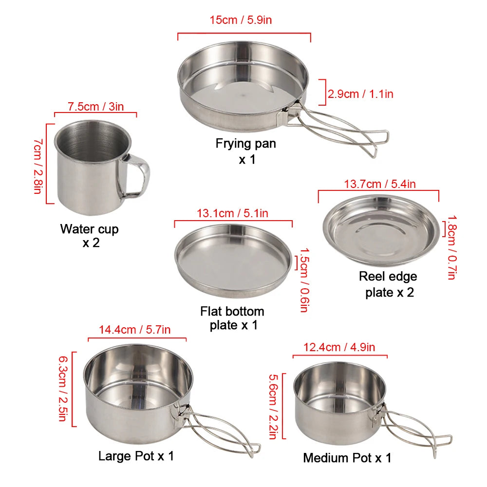 Camping Cookware Set for Easy Outdoor Cooking