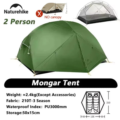 Ultralight Backpacking Tent 2 Person Waterproof Hiking