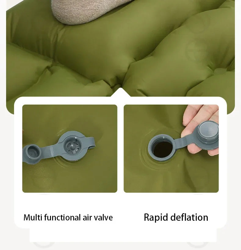 Camping Inflatable Sleeping Mat Lightweight Comfort Pad