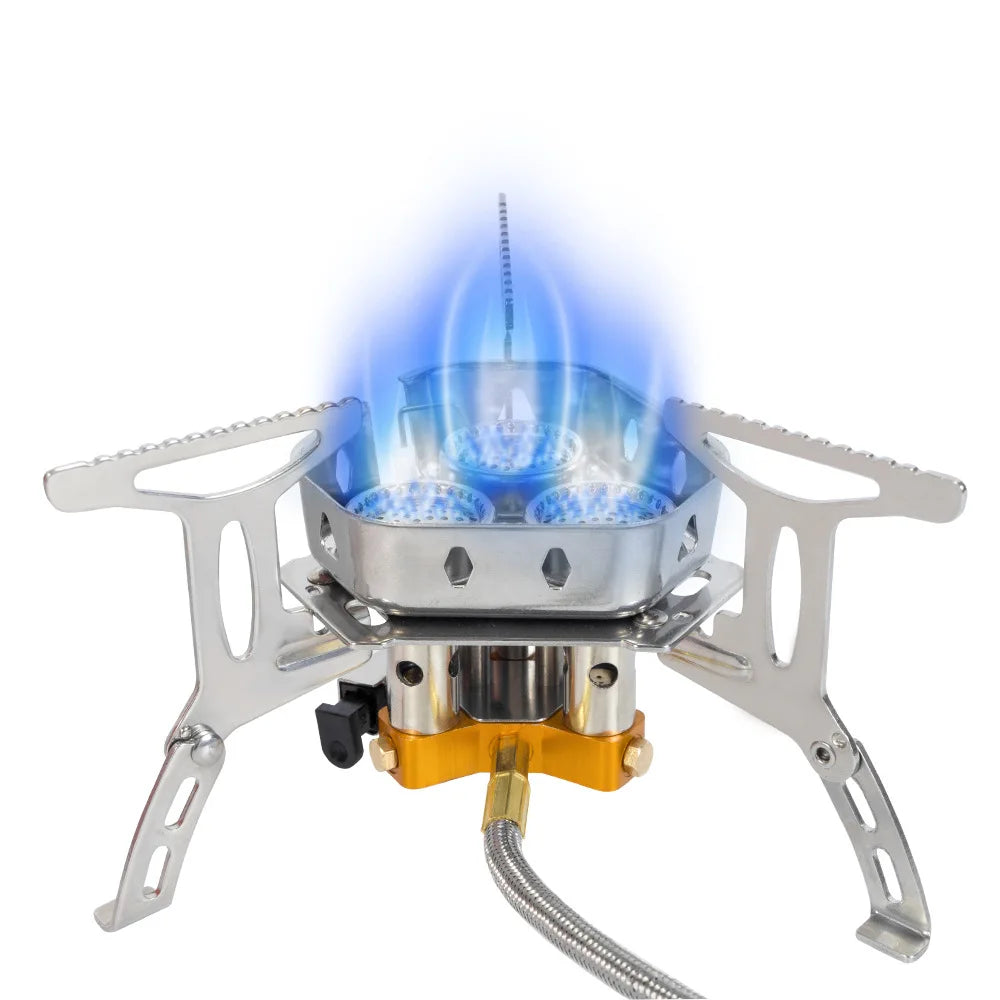 TARKA 3-Head Gas Stove – Portable Camping Burner 5800W
