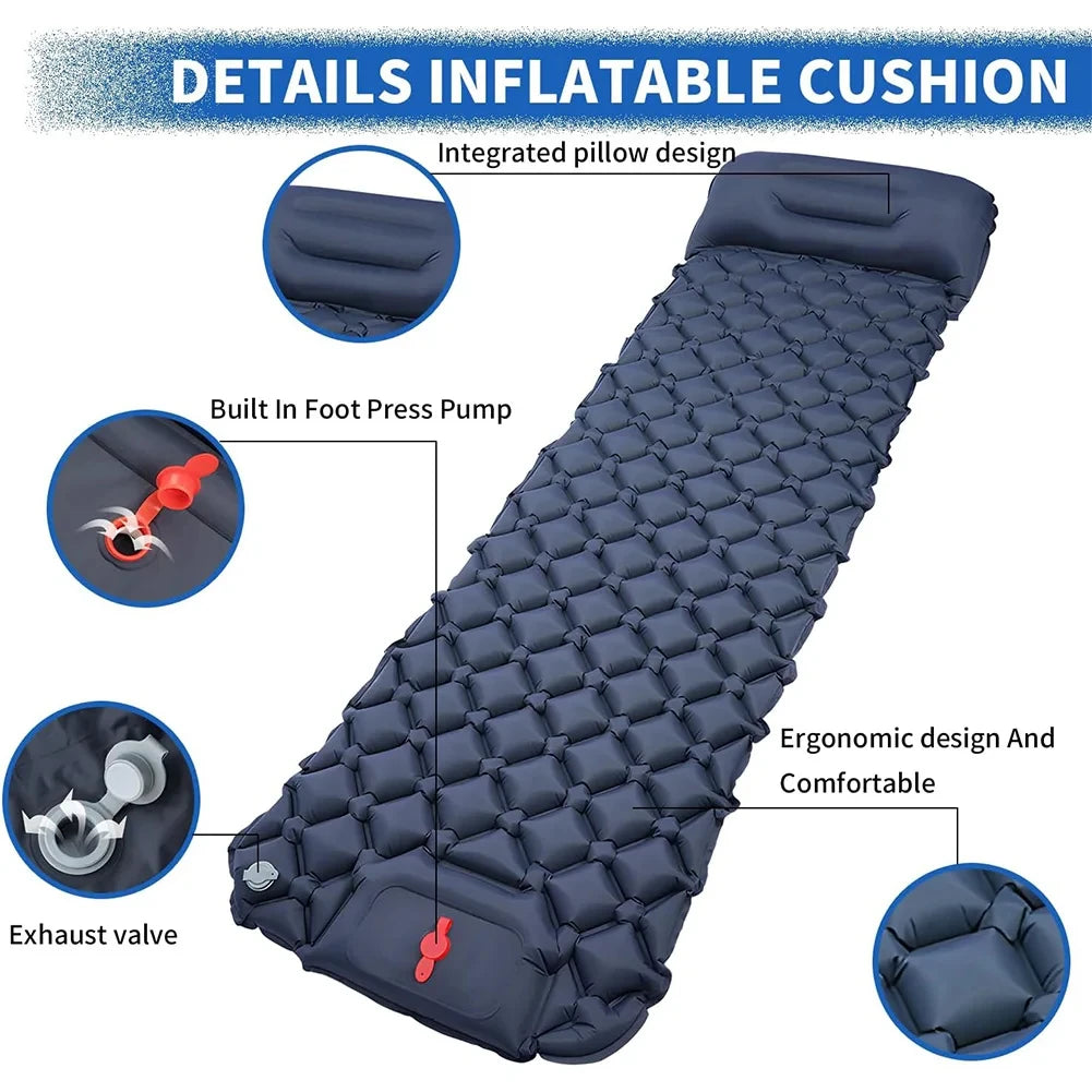 Ultralight Inflatable Sleeping Pad for Comfortable Camping