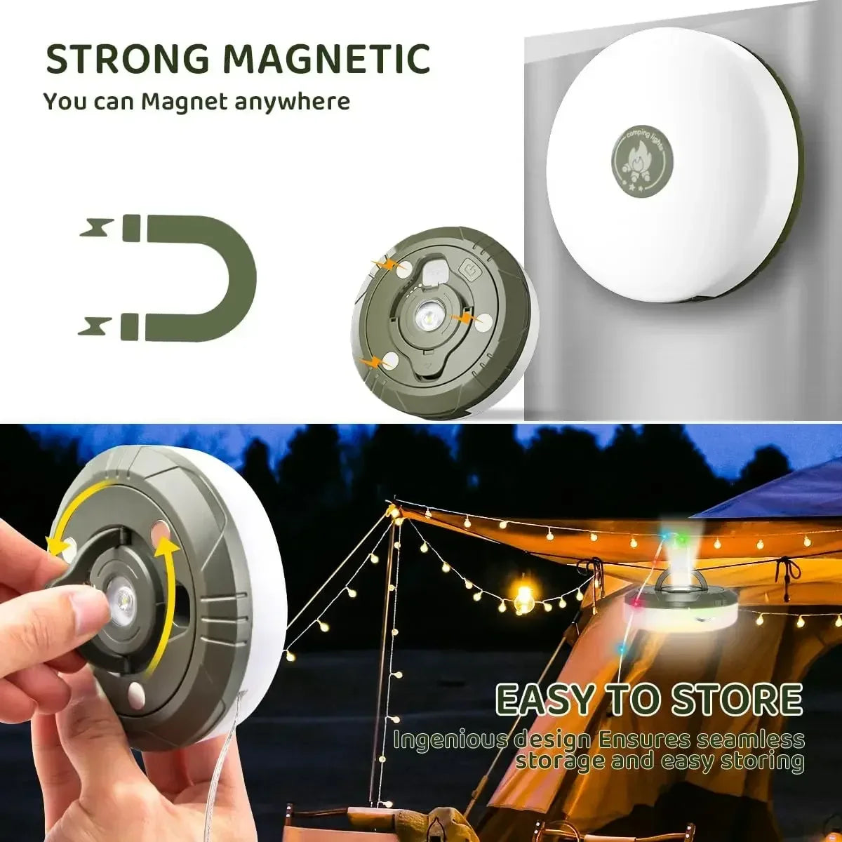 Multifunctional Camping Light String for Outdoor Fun