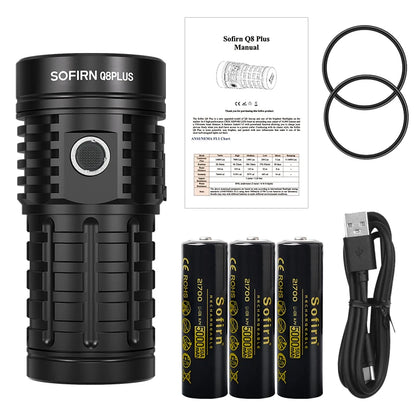 Sofirn Q8 Plus LED Flashlight – 16,000lm Ultra Bright