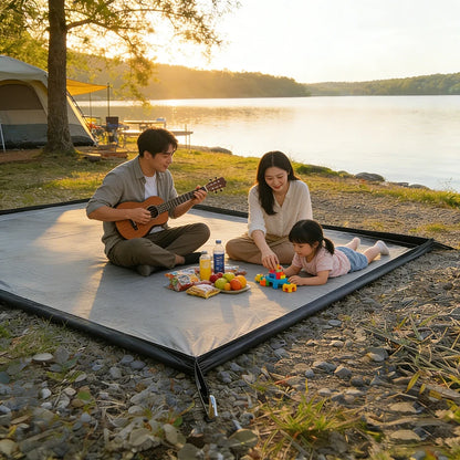 Waterproof Camping Ground Sheet with Raised Edges