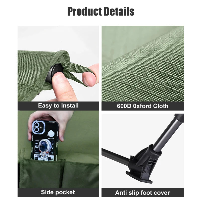 Camping Cot Ultralight Folding Bed for Comfortable Sleep